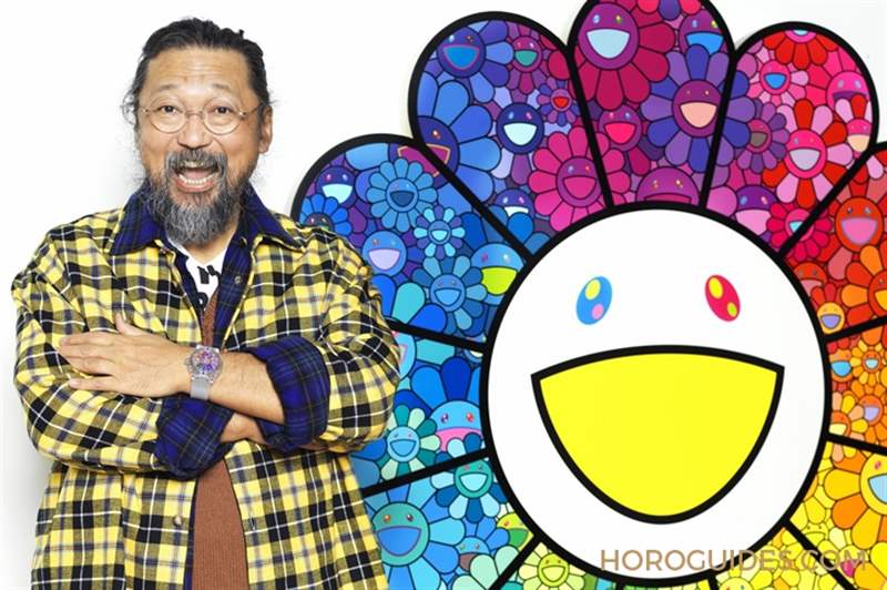 彩虹版微笑小花動起來|Hublot經(jīng)典融合系列村上隆藍寶石彩虹腕表-復刻表
