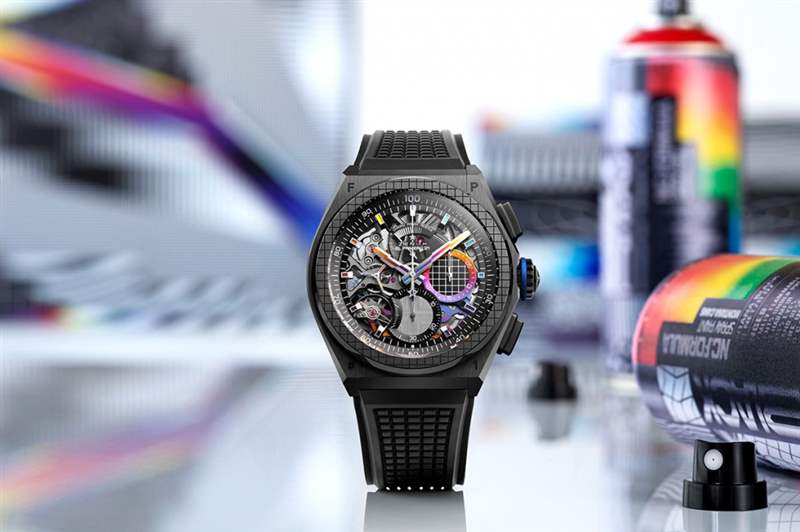 當(dāng)藝術(shù)呈現(xiàn)于表盤上|真力時(shí)Zenith DEFY 21 Felipe Pantone-復(fù)刻表