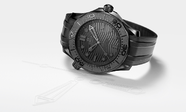 黑陶瓷全面釋放!OMEGA Seamaster Diver 300M Black Black-復(fù)刻表