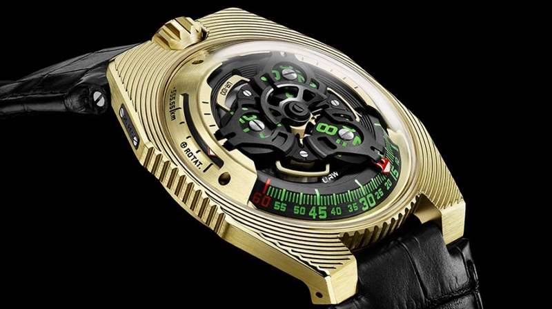 URWERK UR-100 電子-雅典娜丁船用龍頭年度計時碼表-復(fù)刻表