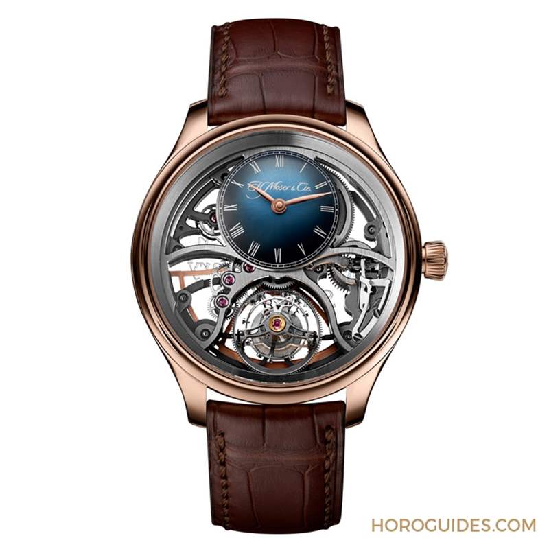 賀高登鐘表50周年！ H. Moser & Cie.勇創(chuàng)者圓柱陀飛輪鏤空紀(jì)念腕表限量發(fā)行