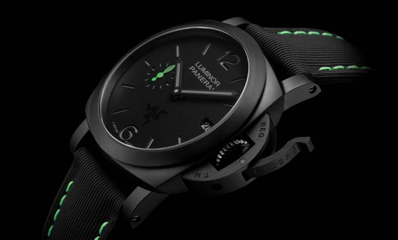 電競美學(xué)加身，雷蛇螢光綠在發(fā)光｜Panerai Luminor Quaranta Razer特別版