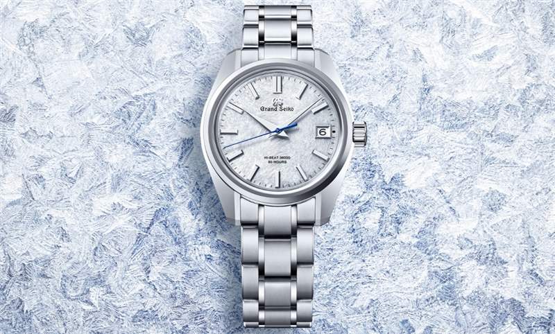 淡藍(lán)面盤(pán)呈現(xiàn)巖手山「融雪」美景，Grand Seiko 44GS首款白鋼材質(zhì)
