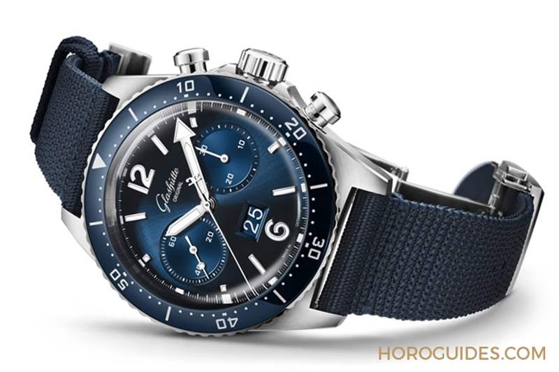 GLASHüTTE ORIGINAL - 藍(lán)面、藍(lán)陶瓷圈打頭陣！ Glashütte Original SeaQ系列首次搭載計(jì)時(shí)功能