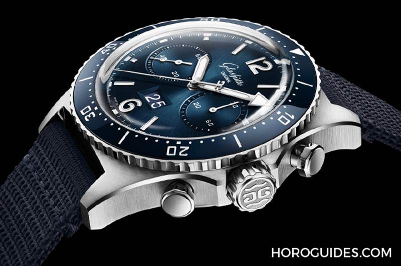 GLASHüTTE ORIGINAL - 藍(lán)面、藍(lán)陶瓷圈打頭陣！ Glashütte Original SeaQ系列首次搭載計(jì)時(shí)功能