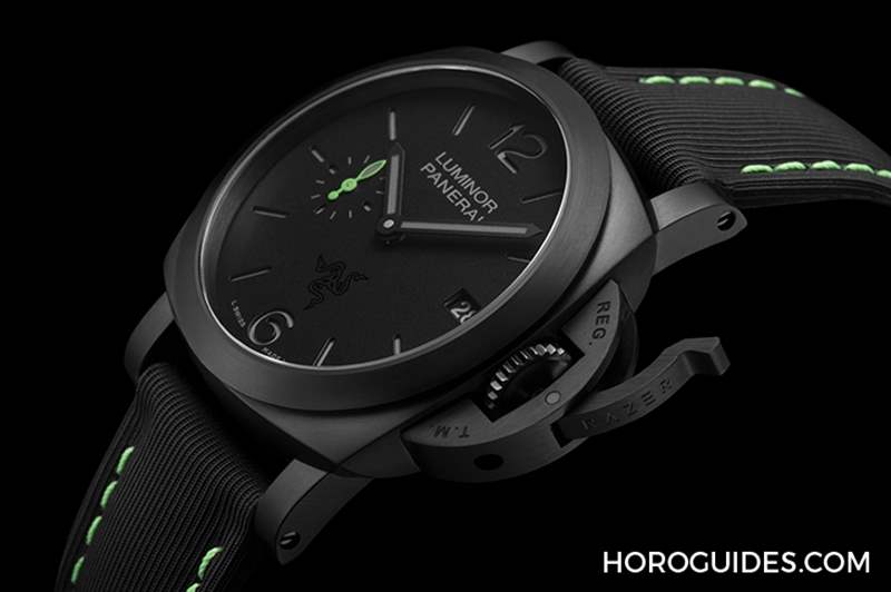 OFFICINE PANERAI - 電競美學(xué)加身，雷蛇螢光綠在發(fā)光｜Panerai Luminor Quaranta Razer特別版