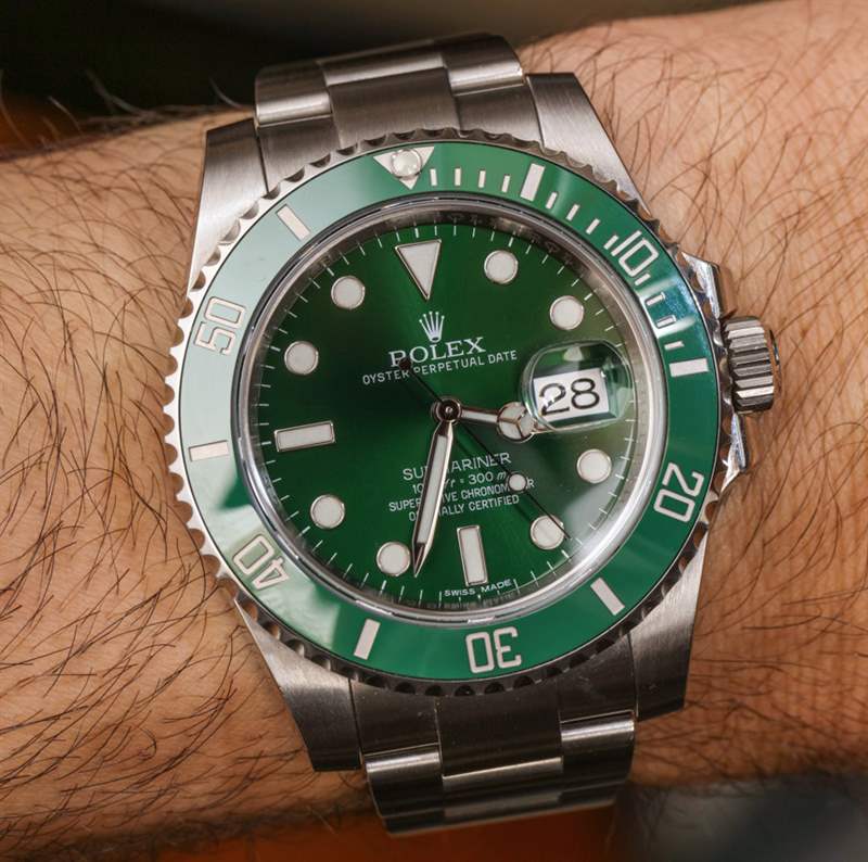 勞力士Submariner 116610LV在綠色手表評論-復刻表