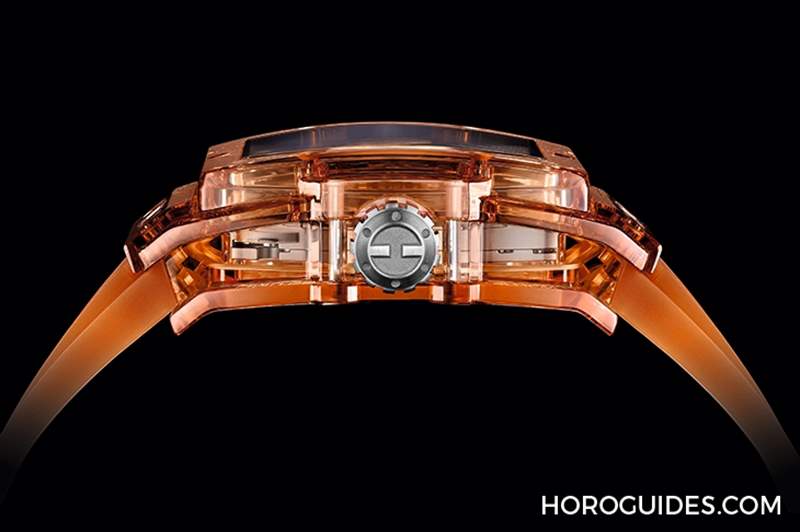 HUBLOT - 高透光冰橙色！ Hublot Spirit of Big Bang冰橙藍寶石陀飛輪五日鏈腕表