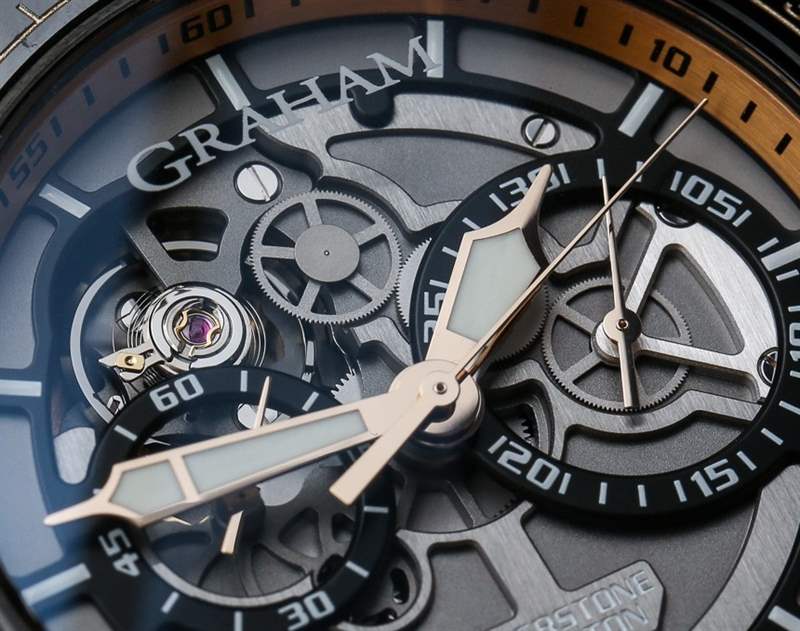 Graham Silverstone RS鏤空黑色和金色手表動(dòng)手實(shí)踐-復(fù)刻表