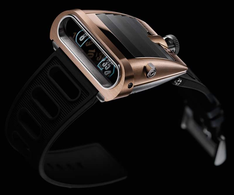 MB&F HM5 RT腕表是金色的鐘表駕駛機器-復(fù)刻表