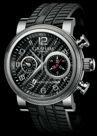 Graham Mercedes GP Trackmaster CF 格雷厄姆手表是梅賽德斯GP銀色多功能計(jì)時(shí)腕表-復(fù)刻表