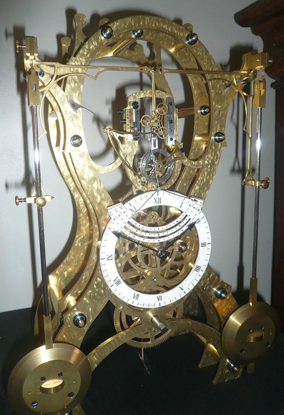 V-B Viot Double Pendulum clock 法國(guó)巴黎J-B Viot “In Paris” 鏤空機(jī)械手表-復(fù)刻表