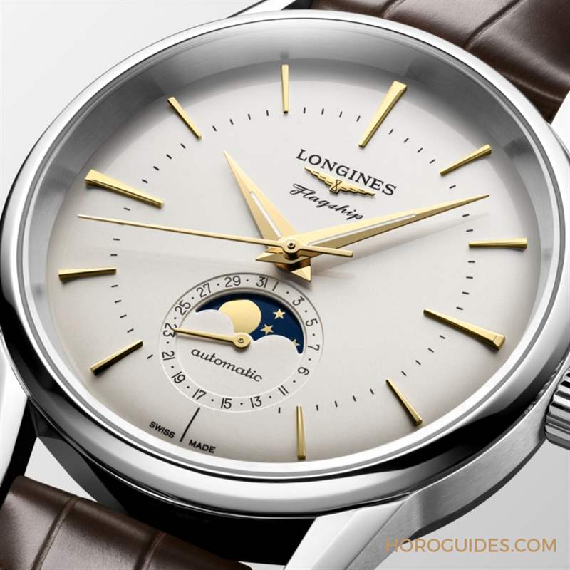 LONGINES - 優(yōu)雅美學新添月相功能｜浪琴表LONGINES Flagship Heritage旗艦復刻系列月相腕表