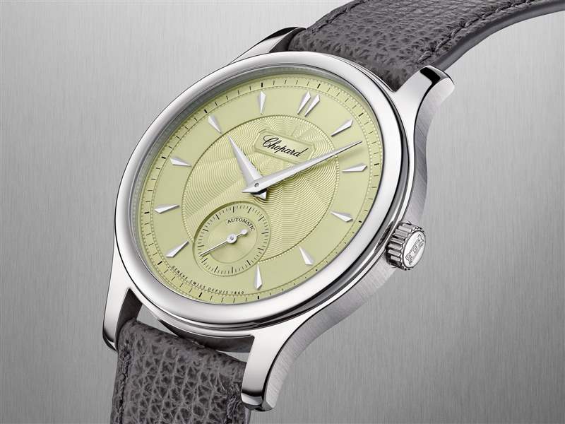 Chopard推出L.U.C 1860冰綠色表盤(pán)超薄腕表-復(fù)刻表