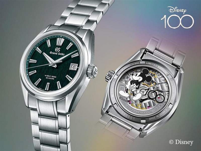 2023年為Disney迪士尼的100周年里程碑，GRAND SEIKO特別推出一款以SLGH011為基礎(chǔ)、限量100只的紀(jì)念表。 （GRAND SEIKO）