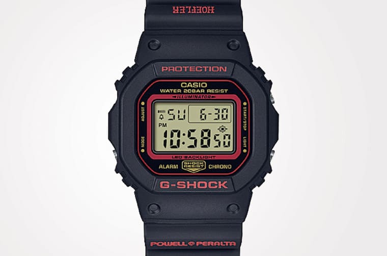 G-SHOCK與滑板冠軍選手、品牌三方聯(lián)名DW-5600方表散發(fā)濃濃街頭藝術(shù)風(fēng)格-復(fù)刻表