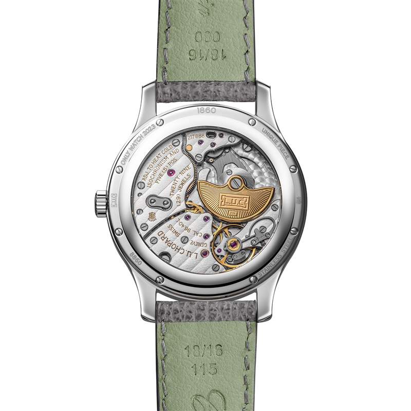 Chopard推出L.U.C 1860冰綠色表盤(pán)超薄腕表-復(fù)刻表