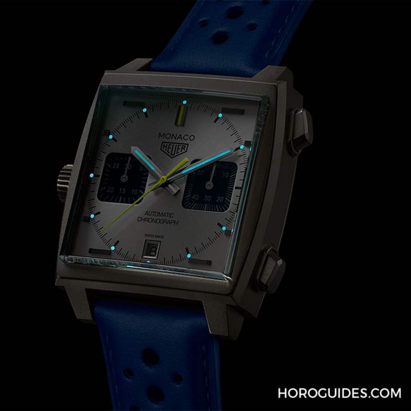 TAG HEUER - 法國賽車藍(lán)來了，TAG Heuer Monaco計時碼表限量新色亮相