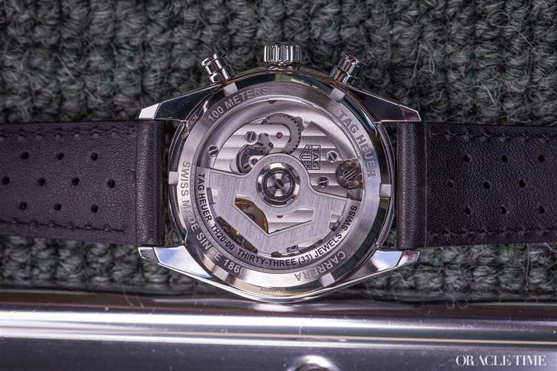 Tag Heuer（泰格豪雅）Tag Heuer Carrera 計(jì)時(shí)碼表玻璃盒反面熊貓