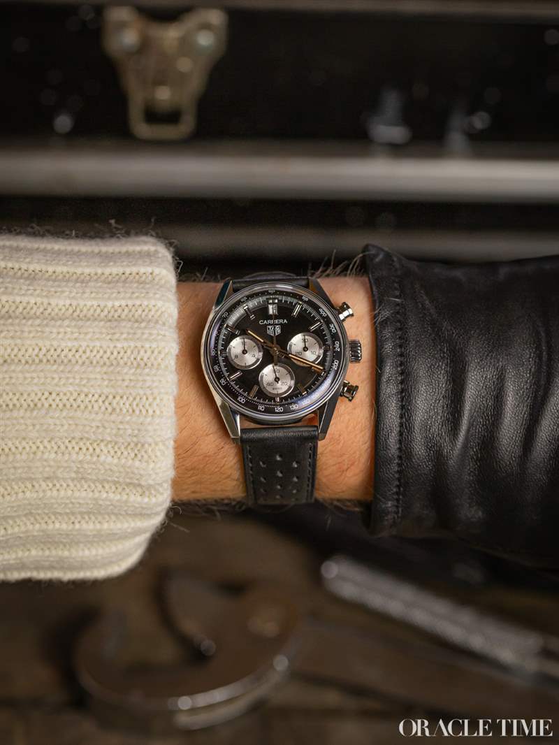 Tag Heuer（泰格豪雅）Tag Heuer Carrera 計(jì)時(shí)碼表玻璃盒反面熊貓