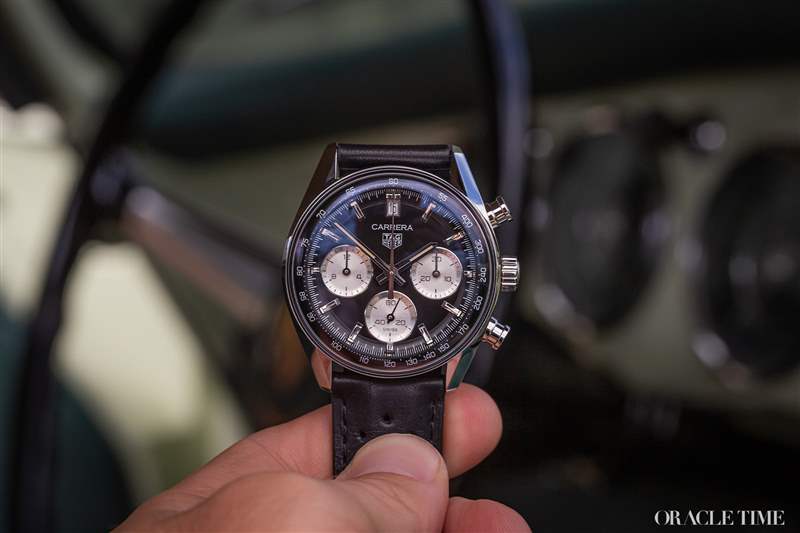 Tag Heuer（泰格豪雅）Tag Heuer Carrera 計(jì)時(shí)碼表玻璃盒反面熊貓
