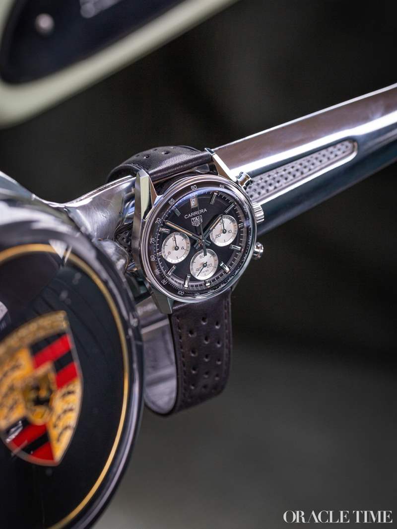 Tag Heuer（泰格豪雅）Tag Heuer Carrera 計(jì)時(shí)碼表玻璃盒反面熊貓