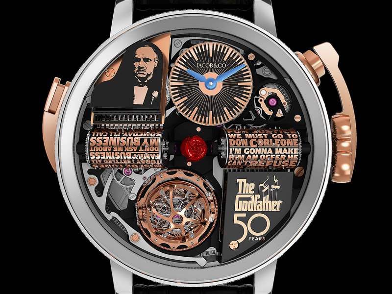 Jacob & Co.推出Opera Godfather 50th Anniversary三軸陀飛輪音樂盒腕表:《教父》上映50周年 Jacob & Co.推出Opera Godfather 50th Anniversary三軸陀飛輪音樂盒腕表:《教父》上映50周年-復(fù)刻表