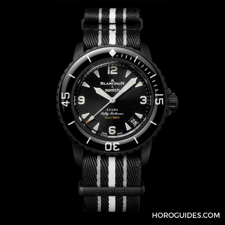 SWATCH - 太驚喜！更貼近五十噚腕表神韻的黑色調(diào)Blancpain × Swatch聯(lián)名表款「Ocean of Storm」現(xiàn)身