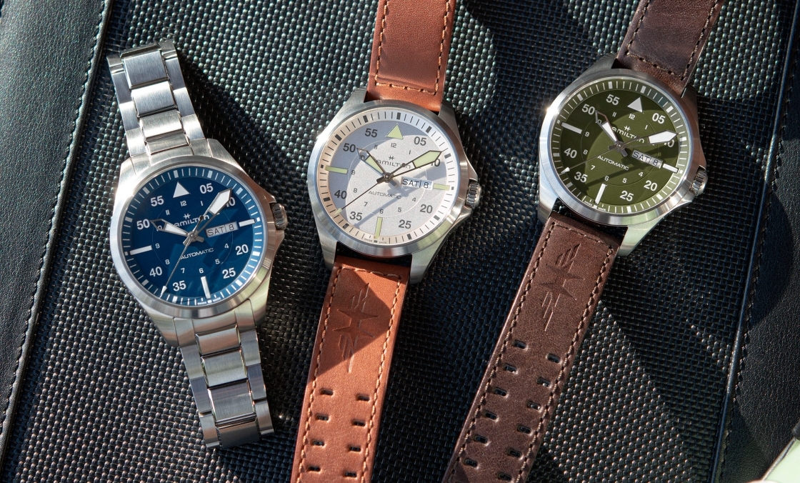 HAMILTON - 設(shè)計(jì)微調(diào)、新增尺寸，HAMILTON Khaki Aviation Pilot系列七款新作再現(xiàn)軍風(fēng)