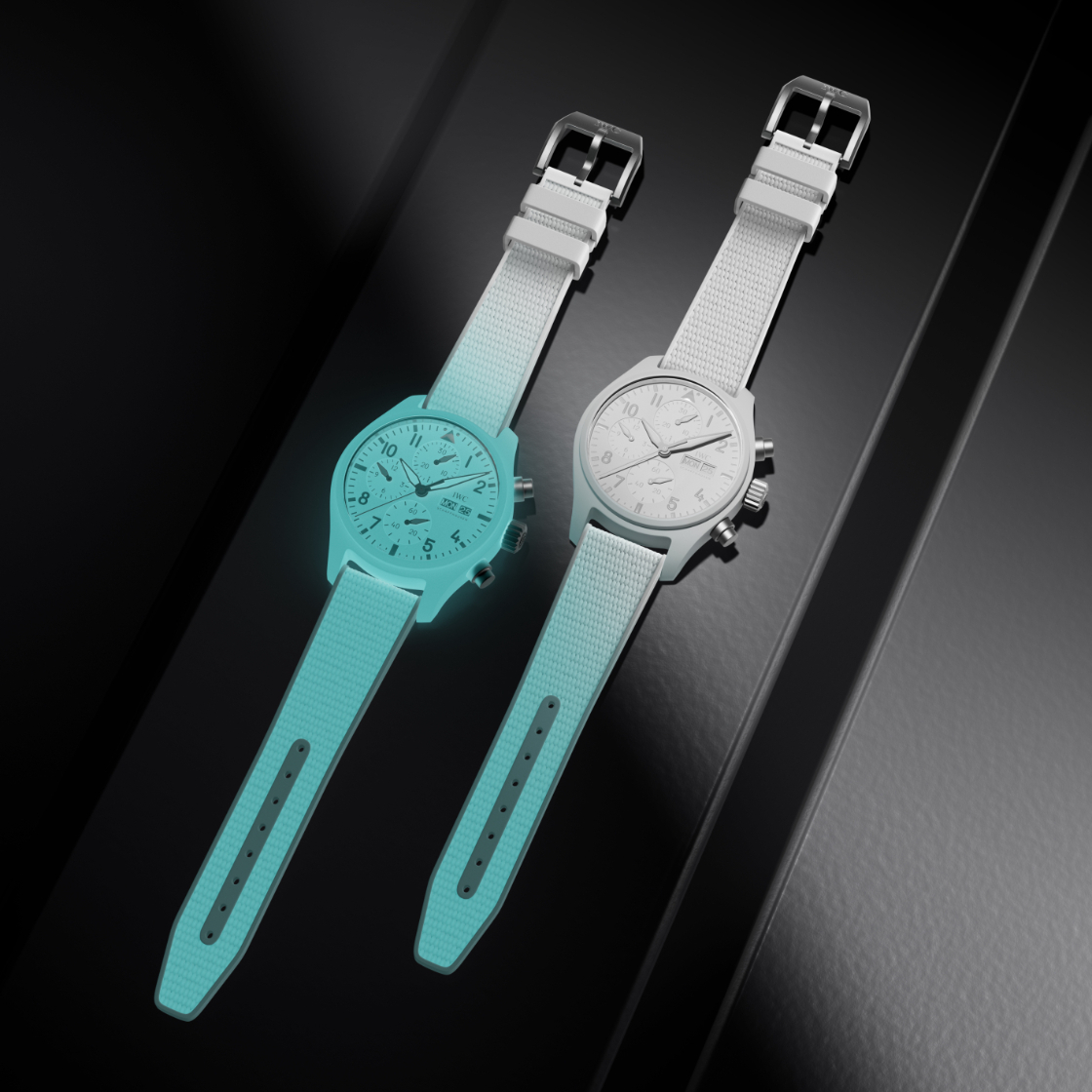 首創(chuàng)全夜光陶瓷! IWC發(fā)表專利Ceralume?夜光瓷技術(shù)-復(fù)刻表