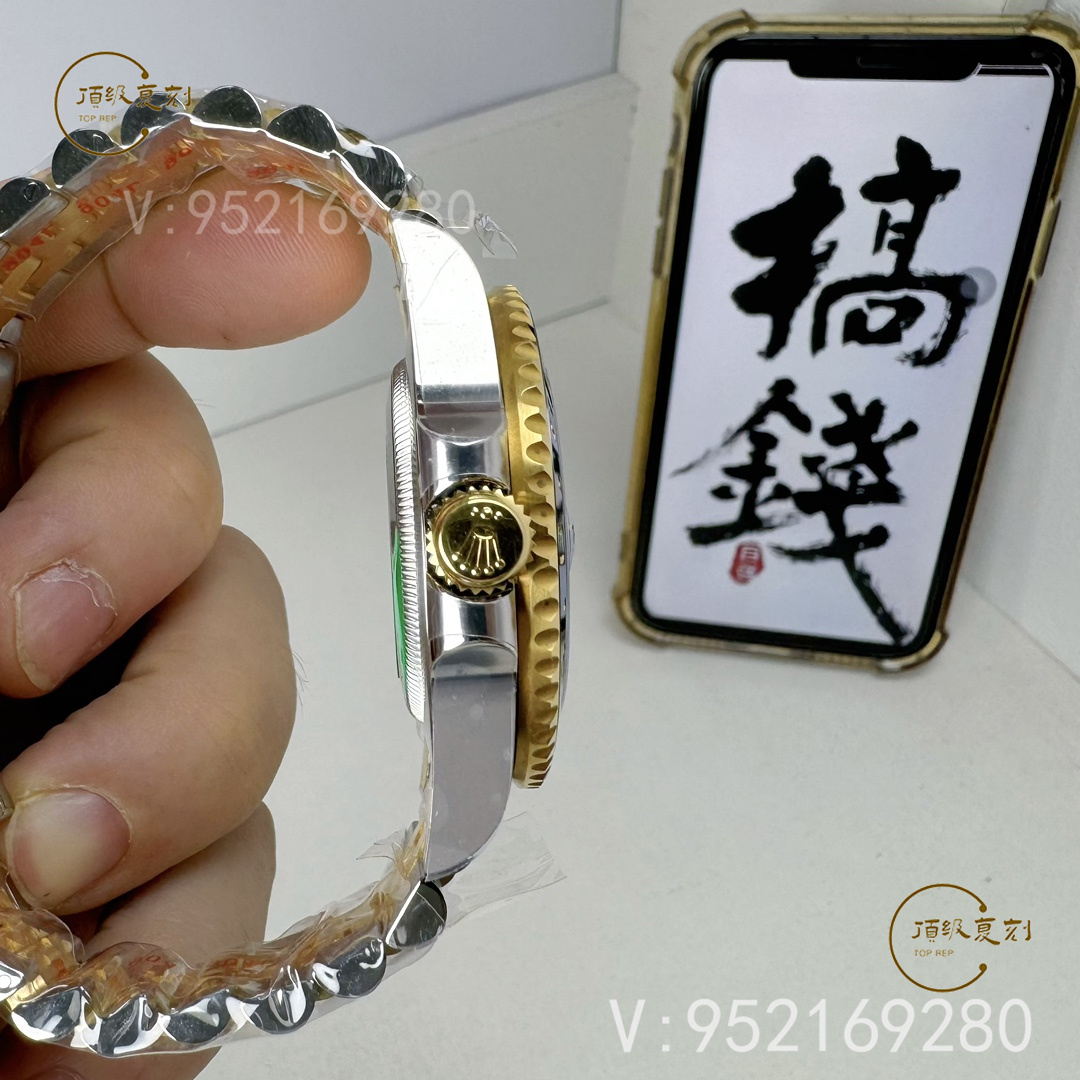 ARF廠(chǎng)新品勞力士配重版格林尼治間金皮蛋圈126713重量多少-復(fù)刻表