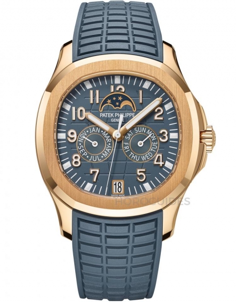 PATEK PHILIPPE - NAUTILUS - 5980/60G-001 - 年輕活力風的表王！ 盤點PATEK PHILIPPE百達翡麗藍灰色調腕表