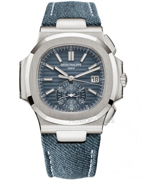 PATEK PHILIPPE - NAUTILUS - 5980/60G-001 - 年輕活力風的表王！ 盤點PATEK PHILIPPE百達翡麗藍灰色調腕表