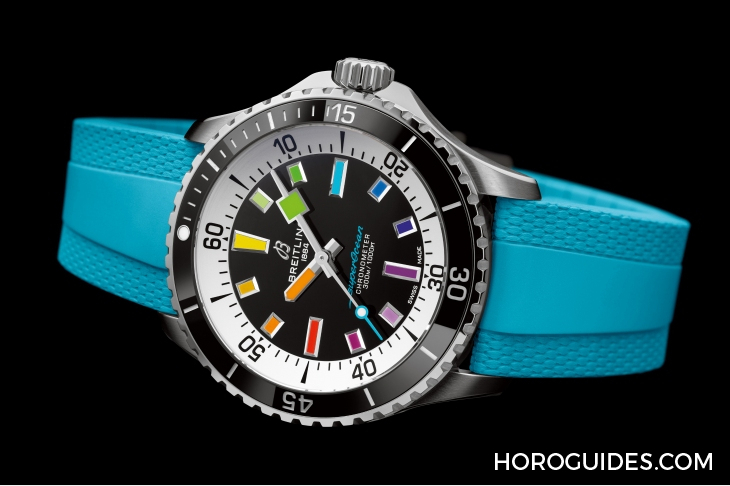 BREITLING - 彩虹時(shí)標(biāo)面、46mm千米深潛新表同步現(xiàn)身|BREITLING Superocean系列新表