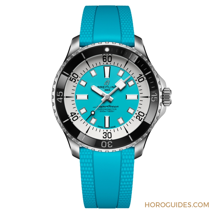 BREITLING - 彩虹時(shí)標(biāo)面、46mm千米深潛新表同步現(xiàn)身|BREITLING Superocean系列新表