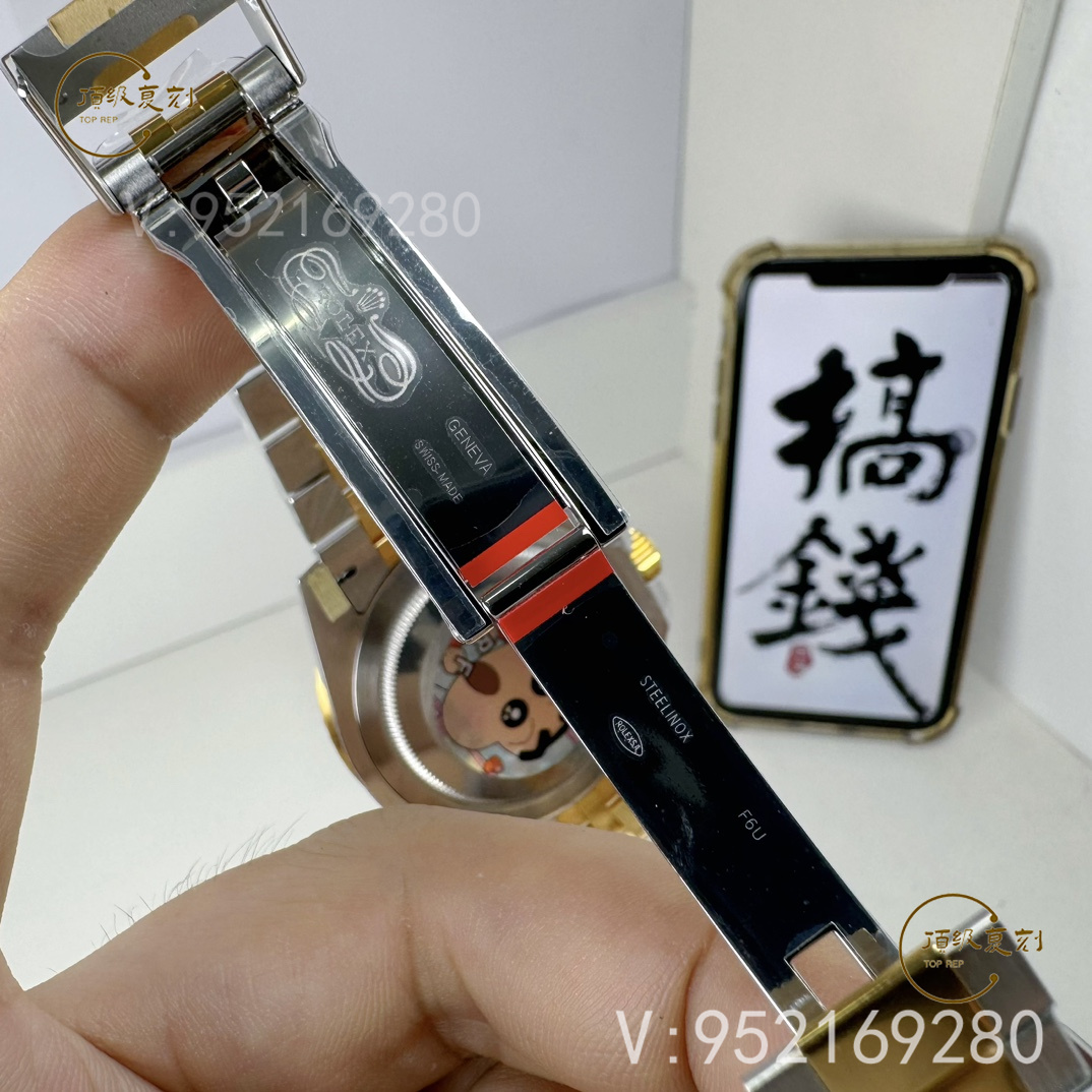 ARF廠(chǎng)新品勞力士配重版格林尼治間金皮蛋圈126713重量多少-復(fù)刻表