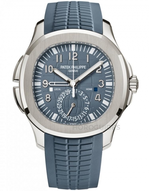 PATEK PHILIPPE - NAUTILUS - 5980/60G-001 - 年輕活力風的表王！ 盤點PATEK PHILIPPE百達翡麗藍灰色調腕表