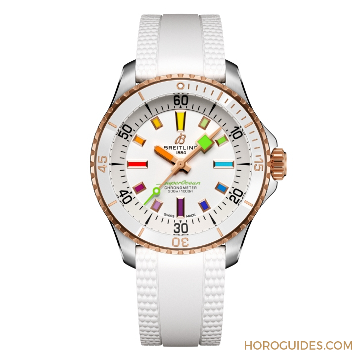 BREITLING - 彩虹時(shí)標(biāo)面、46mm千米深潛新表同步現(xiàn)身|BREITLING Superocean系列新表