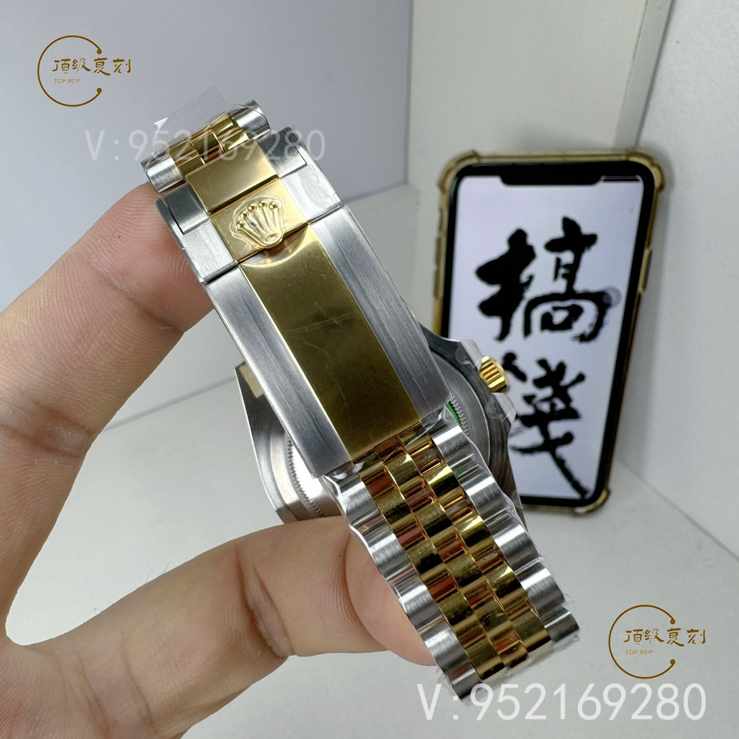 ARF廠(chǎng)新品勞力士配重版格林尼治間金皮蛋圈126713重量多少-復(fù)刻表