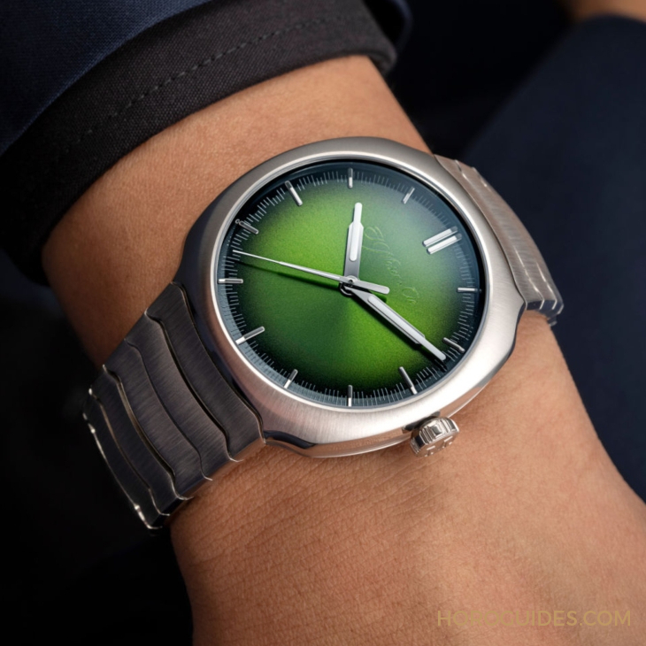 H. MOSER & CIE - STREAMLINER - 6201-1200 - 青龍升級回歸、夢幻紫色同步亮相|H. MOSER & CIE. Streamliner Centre Seconds Matrix Green