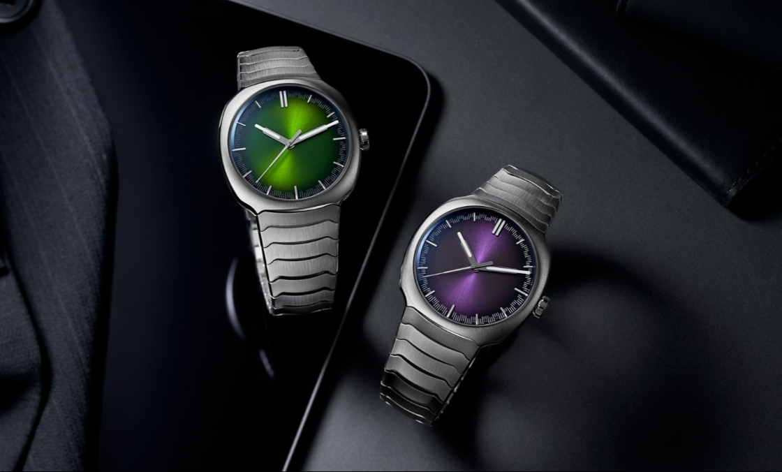 H. MOSER & CIE - STREAMLINER - 6201-1200 - 青龍升級回歸、夢幻紫色同步亮相|H. MOSER & CIE. Streamliner Centre Seconds Matrix Green