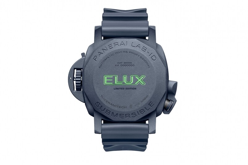 夜光功能新高度！ Panerai全新Submersible Elux LAB-ID腕表 以純機械一鍵開關發(fā)光系統(tǒng)