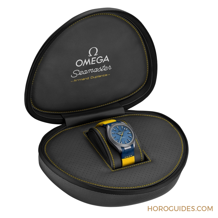 OMEGA - SEAMASTER - 220.92.41.21.03.002 - 超輕鈦金！ OMEGA為奧運(yùn)金牌得主Armand Duplantis推出新款Seamaster Aqua Terra Ultra Light