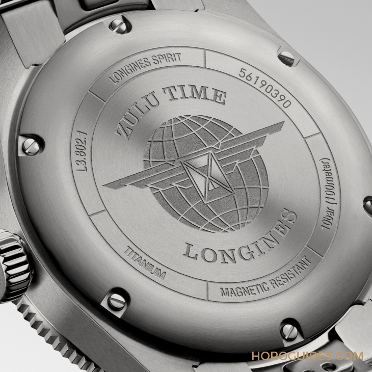 LONGINES - SPIRIT - L3.802.1.53.6 - LONGINES Spirit再掀熱潮！ Spirit Zulu Time鈦金屬腕表與計(jì)時(shí)秒表間金新色登場(chǎng)