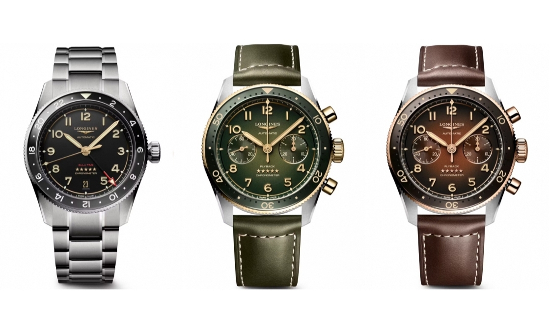 LONGINES - SPIRIT - L3.802.1.53.6 - LONGINES Spirit再掀熱潮！ Spirit Zulu Time鈦金屬腕表與計(jì)時(shí)秒表間金新色登場(chǎng)